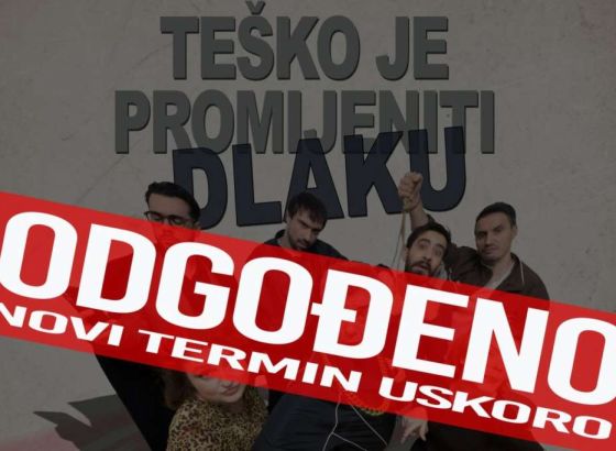 Odgođena premijera predstave 'Teško je promijeniti dlaku' Feđe Isovića