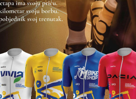 BOJE POBJEDE: Dresovi koji će ispisati povijest prvog izdanja Tour of Bosnia and Herzegovina