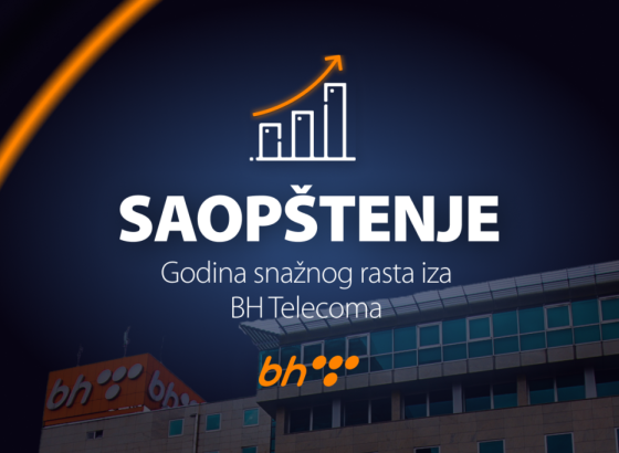 Godina snažnog rasta iza BH Telecoma, prihodi 566 miliona KM, neto dobit 70 miliona KM