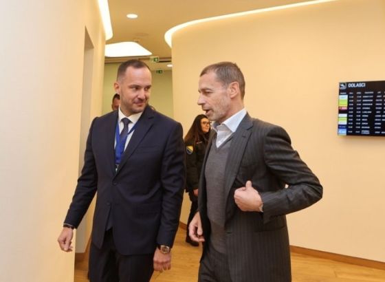 Čeferin doputovao u BiH, prisustvovati će utakmici u Zenici