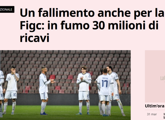 Italijani već izračunali finansijsku štetu poslije poraza od Zmajeva