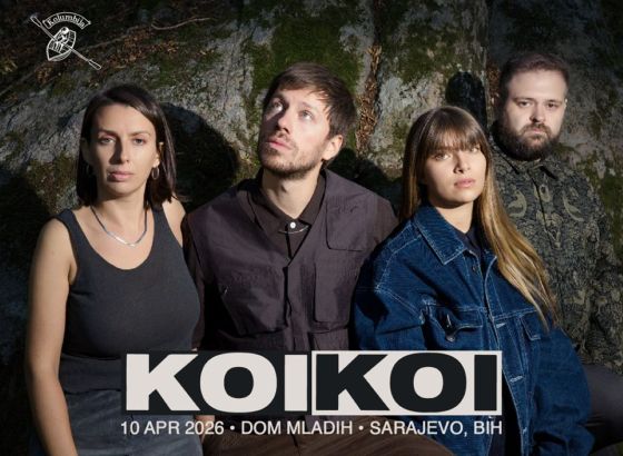 Beogradski bend KOIKOI stiže u Sarajevo 10. aprila: Silina moderne rok energije u Domu mladih i April u Beogradu