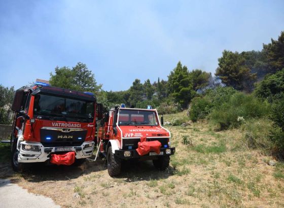 Požar u zaštićenom rezervatu Orepak u dolini Neretve