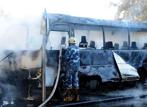 U Vojvodini zapaljen autobus podupiratelja studenata i njihovih prosvjeda