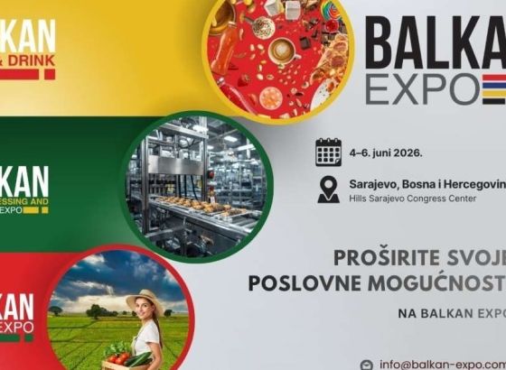 Sarajevo domaćin 'Balkan Expo 2026' - najvećeg sajma hrane u BiH