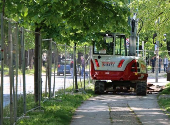 Počeli radovi na popločavanju Vilsonovog šetališta