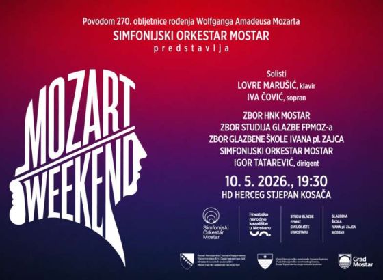 Simfonijski orkestar Mostar obilježava 270. obljetnicu Mozartovog rođenja