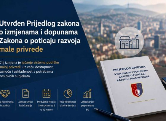 Vlada KS utvrdila izmjene Zakona o poticaju male privrede