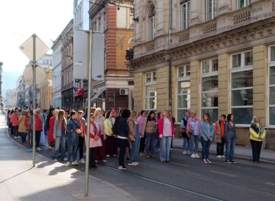 U centru Sarajeva snimanje završnih scena novog filma Jasmine Žbanić