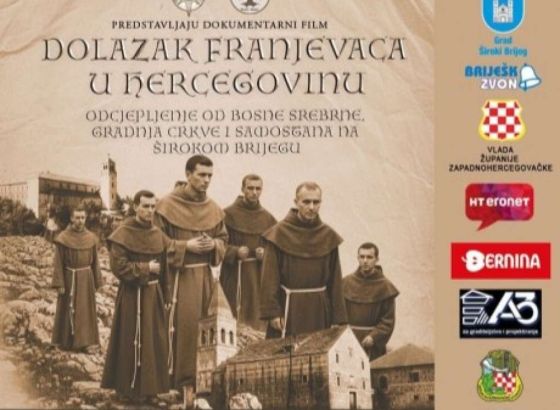 Briješka zvona: Premijera dokumentarnog filma o dolasku franjevaca u Hercegovinu