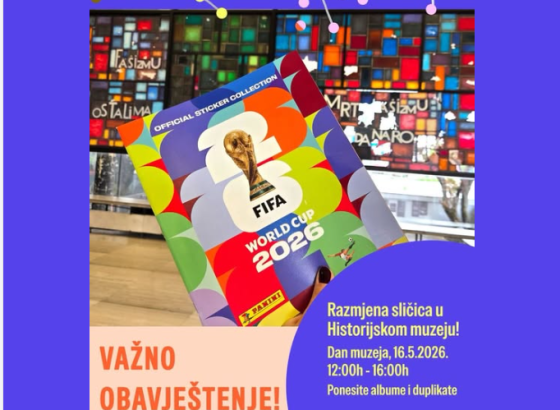 HISTORIJSKI MUZEJ BiH POZIVA: Danas je zakazana velika razmjena Panini sličica, ponesite albume i duplikate!