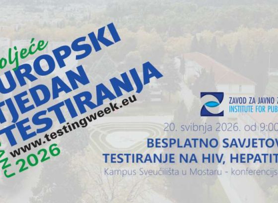 Besplatno savjetovanje i testiranje na HIV, hepatitis B i C za studente u Mostaru