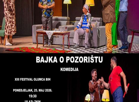 Festival glumca u BiH: Narodno pozorište Mostar nasmijalo konjičku publiku Bajkom o pozorištu