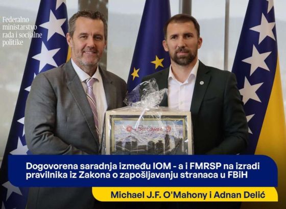 Delić i O’Mahony: Podrška IOM-a u izradi akata za provedbu izmjena Zakona o zapošljavanju stranaca