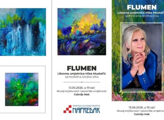 Izložba Flumen Hibe Mustafić večeras u sarajevskoj Galeriji Mak