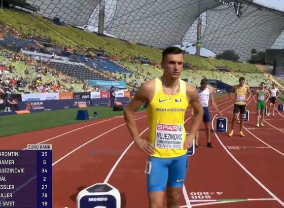 Mujezinović osvojio bronzanu medalju u trci na 800 m na Balkanijadi u Volosu
