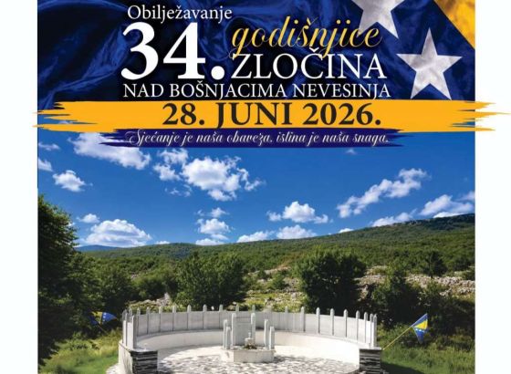 Obilježavanje 34. godišnjica zločina nad Bošnjacima Nevesinja