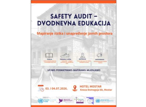 Mostar domaćin dvodnevne edukacije o jačanju sigurnosti žena u javnom prostoru