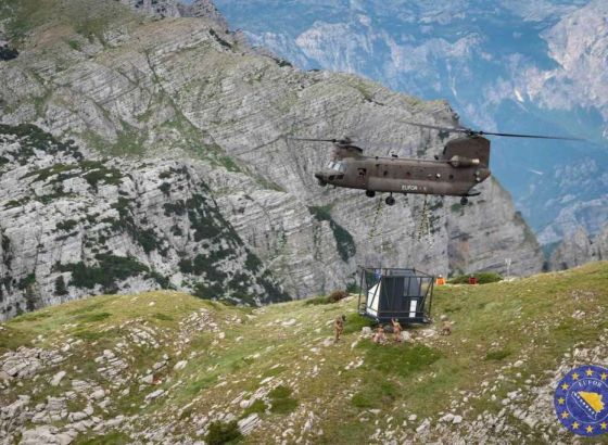 Operacija Arx Alpina, EUFOR pomaže u postavljanju novog planinarskog bivaka na planini Prenj